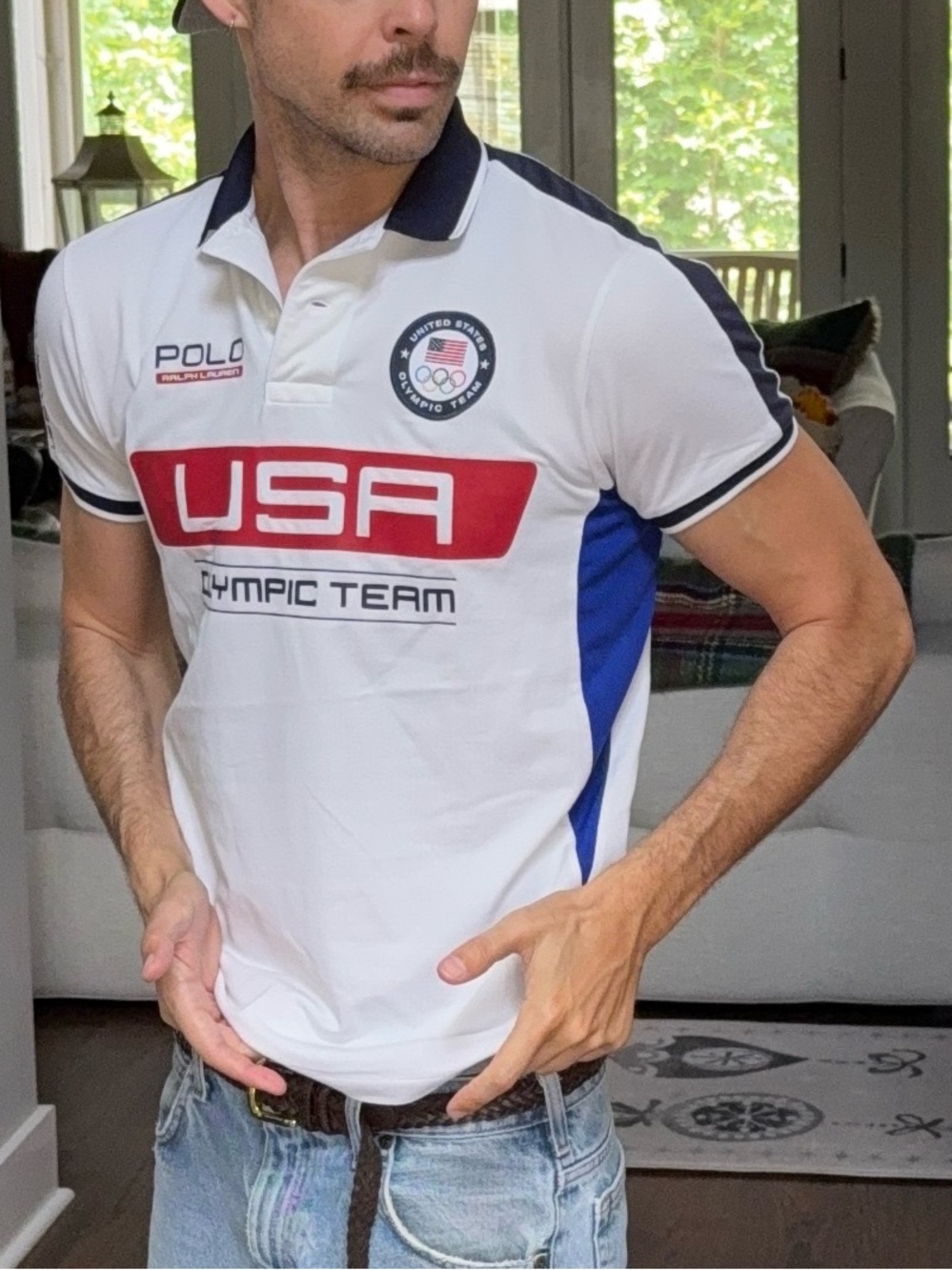 🇺🇸 Polo Ralph Lauren USA Olympic Team Pima Cotton Polo Shirt 2016